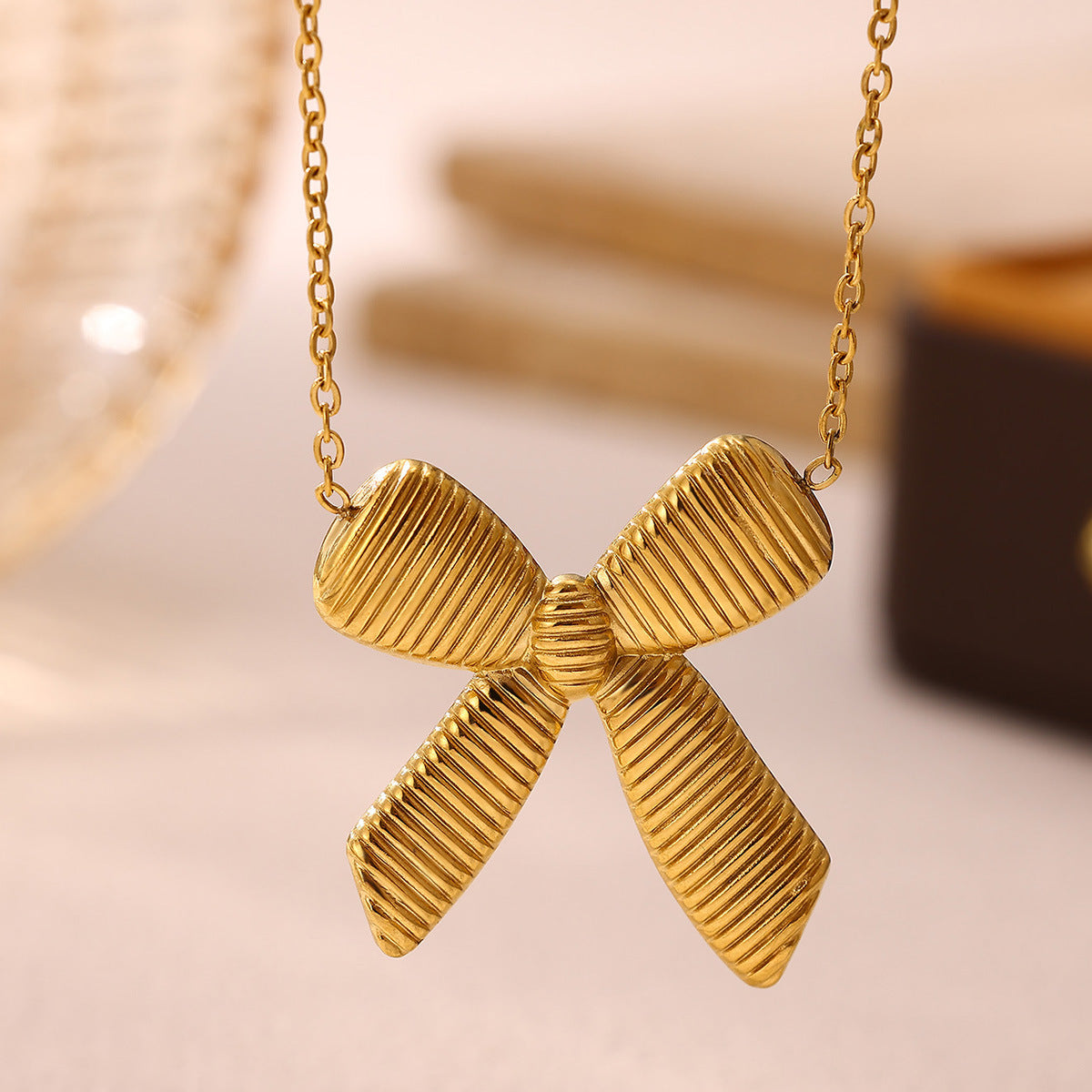 Statement Geometric Bow Tie Necklace That Wont Fade