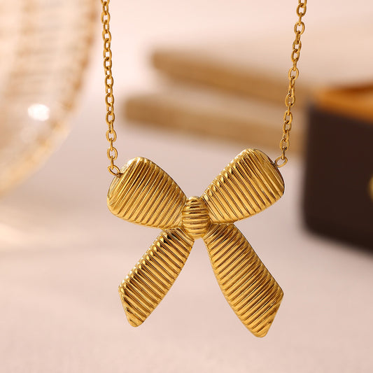 Statement Geometric Bow Tie Necklace That Wont Fade