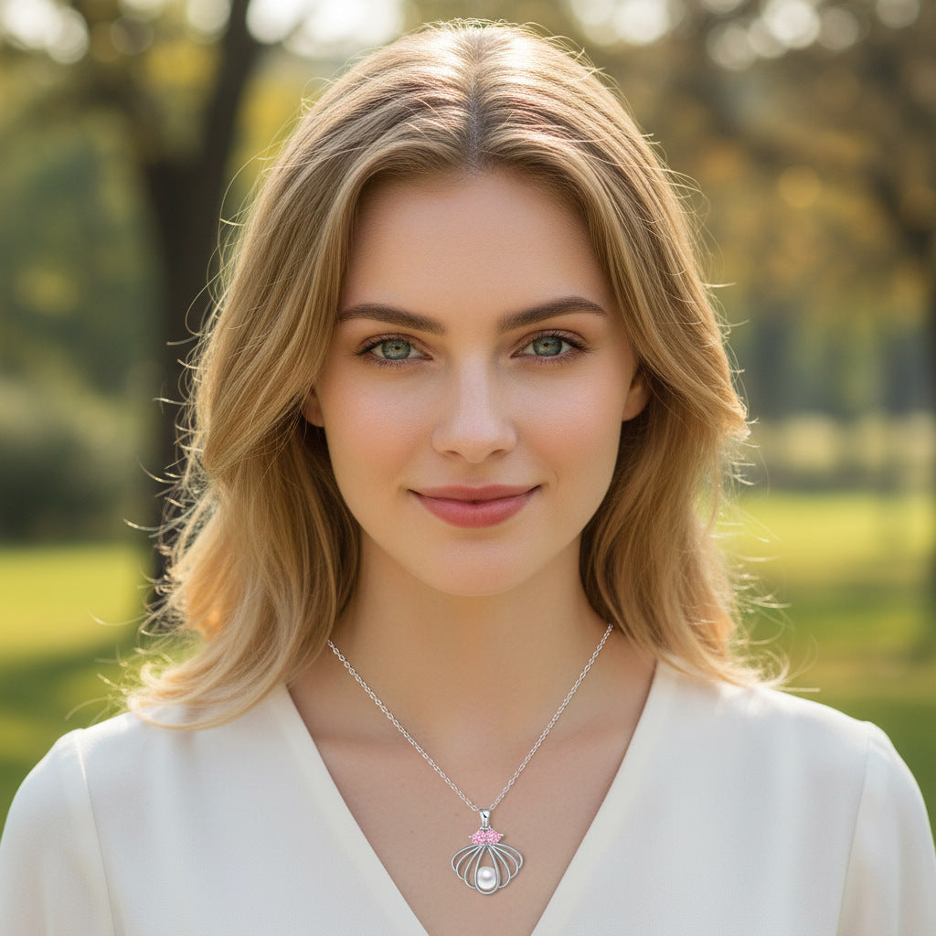 Mermaid Princess Shell Necklace For Women